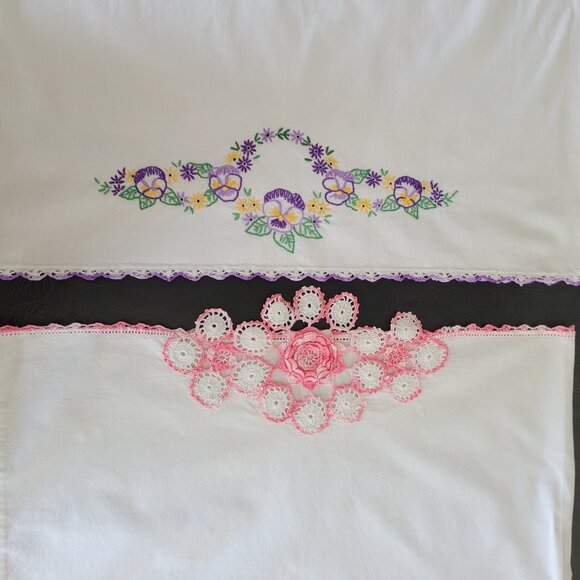 Handmade Crochet pillowcases - Picture 6 of 6